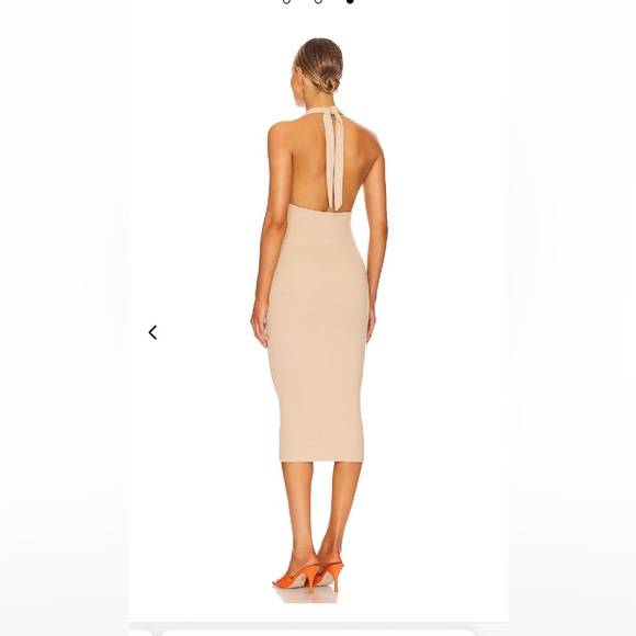 Lovers & Friends Kearsten Midi Dress Size: Small Color: Sand Neutral - Picture 2 of 4